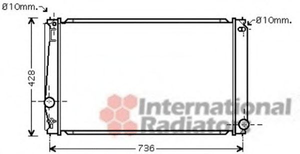 Imagine Radiator, racire motor VAN WEZEL 53002419