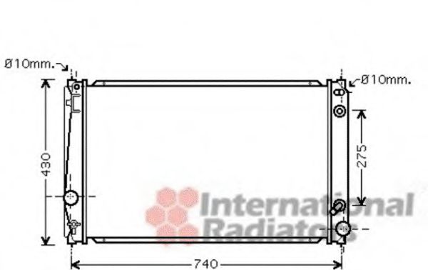 Imagine Radiator, racire motor VAN WEZEL 53002420