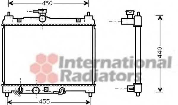 Imagine Radiator, racire motor VAN WEZEL 53002459