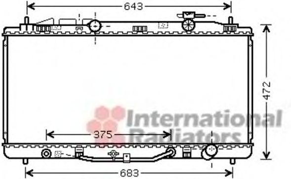 Imagine Radiator, racire motor VAN WEZEL 53002473