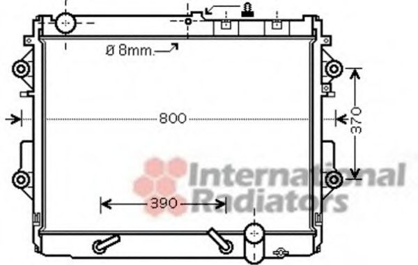 Imagine Radiator, racire motor VAN WEZEL 53002490