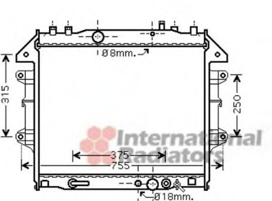 Imagine Radiator, racire motor VAN WEZEL 53002496