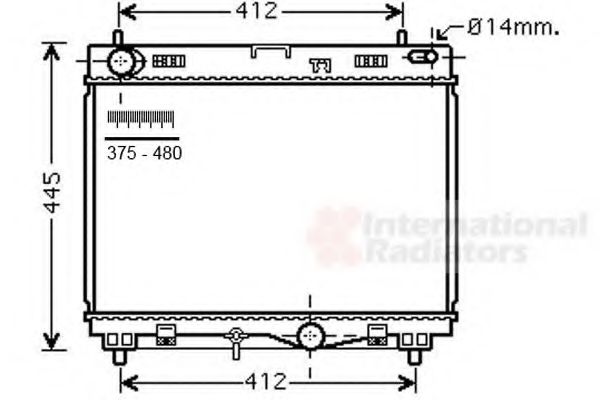 Imagine Radiator, racire motor VAN WEZEL 53002499