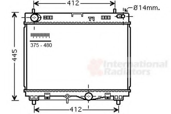 Imagine Radiator, racire motor VAN WEZEL 53002500