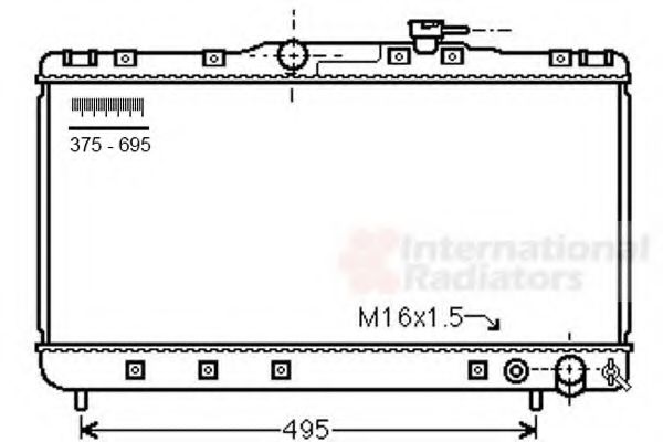 Imagine Radiator, racire motor VAN WEZEL 53002596