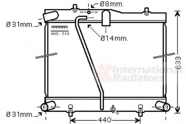 Imagine Radiator, racire motor VAN WEZEL 53002601