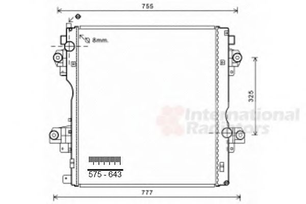 Imagine Radiator, racire motor VAN WEZEL 53002603