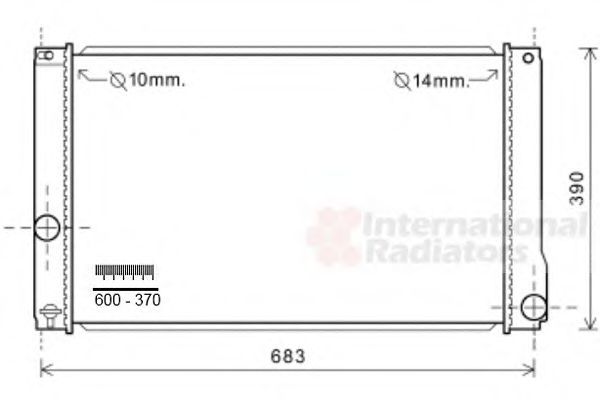 Imagine Radiator, racire motor VAN WEZEL 53002608