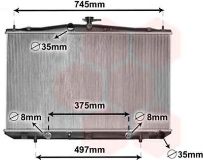 Imagine Radiator, racire motor VAN WEZEL 53002675