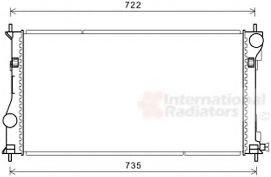 Imagine Radiator, racire motor VAN WEZEL 53002688