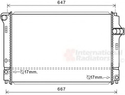 Imagine Radiator, racire motor VAN WEZEL 53002700