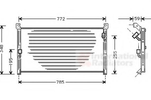 Imagine Condensator, climatizare VAN WEZEL 53005130