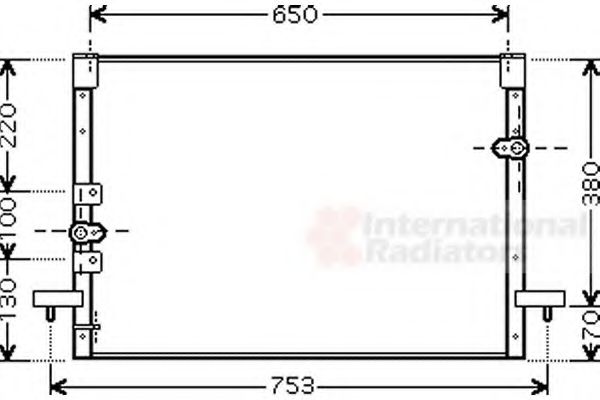 Imagine Condensator, climatizare VAN WEZEL 53005199