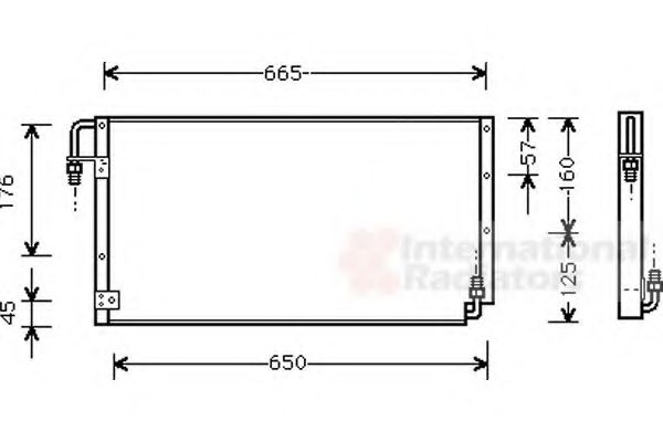 Imagine Condensator, climatizare VAN WEZEL 53005211