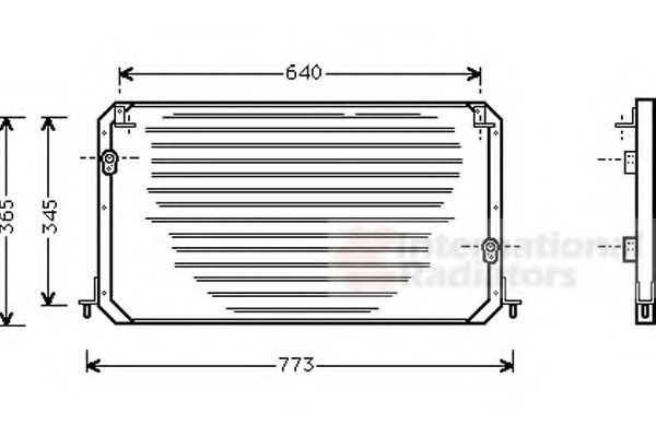 Imagine Condensator, climatizare VAN WEZEL 53005224