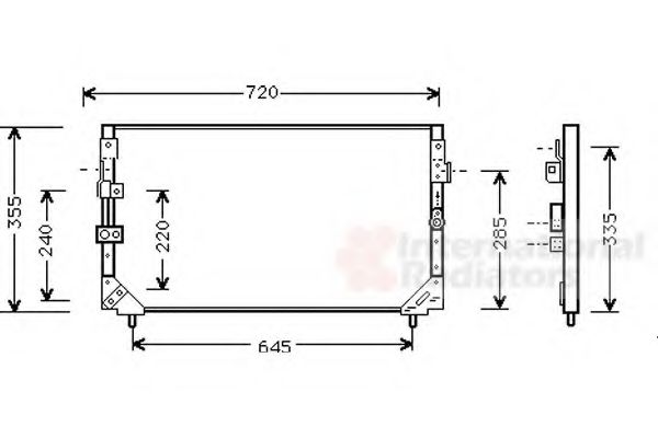 Imagine Condensator, climatizare VAN WEZEL 53005225