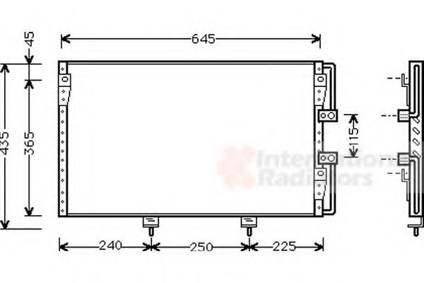 Imagine Condensator, climatizare VAN WEZEL 53005226