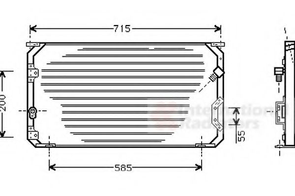 Imagine Condensator, climatizare VAN WEZEL 53005246