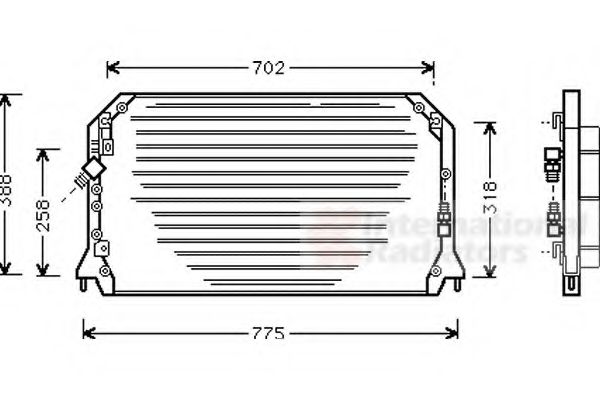 Imagine Condensator, climatizare VAN WEZEL 53005253