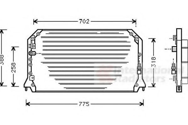 Imagine Condensator, climatizare VAN WEZEL 53005254