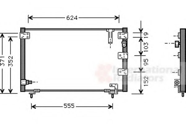 Imagine Condensator, climatizare VAN WEZEL 53005262