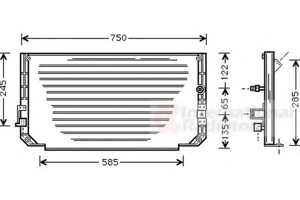 Imagine Condensator, climatizare VAN WEZEL 53005271