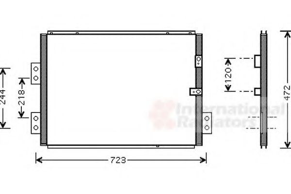 Imagine Condensator, climatizare VAN WEZEL 53005277