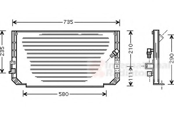 Imagine Condensator, climatizare VAN WEZEL 53005279