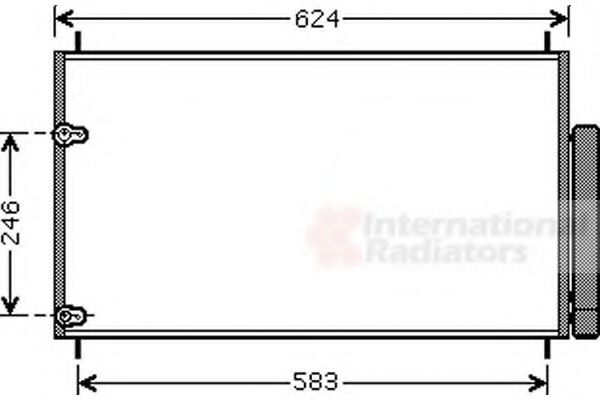 Imagine Condensator, climatizare VAN WEZEL 53005405