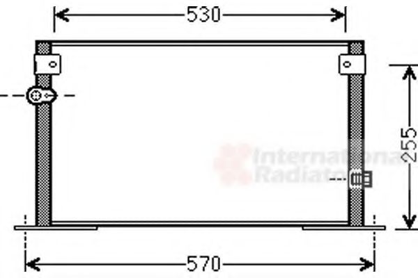 Imagine Condensator, climatizare VAN WEZEL 53005562