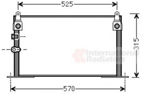 Imagine Condensator, climatizare VAN WEZEL 53005585