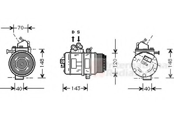 Imagine Compresor, climatizare VAN WEZEL 5300K003