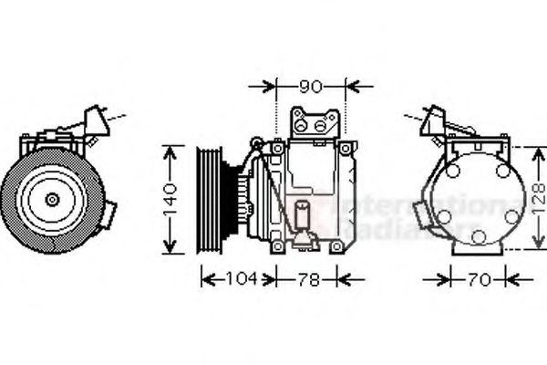 Imagine Compresor, climatizare VAN WEZEL 5300K438