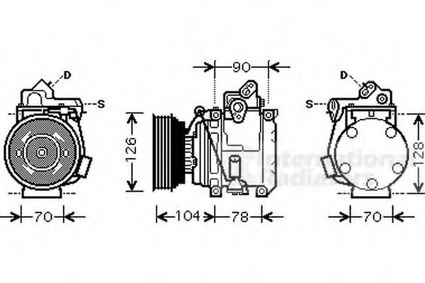 Imagine Compresor, climatizare VAN WEZEL 5300K441