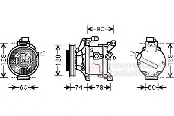 Imagine Compresor, climatizare VAN WEZEL 5300K445