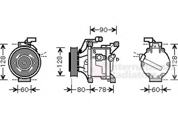 Imagine Compresor, climatizare VAN WEZEL 5300K447