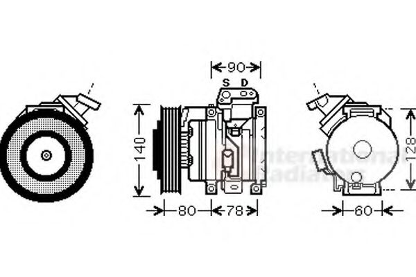 Imagine Compresor, climatizare VAN WEZEL 5300K448