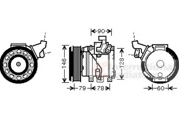 Imagine Compresor, climatizare VAN WEZEL 5300K467