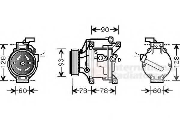 Imagine Compresor, climatizare VAN WEZEL 5300K468