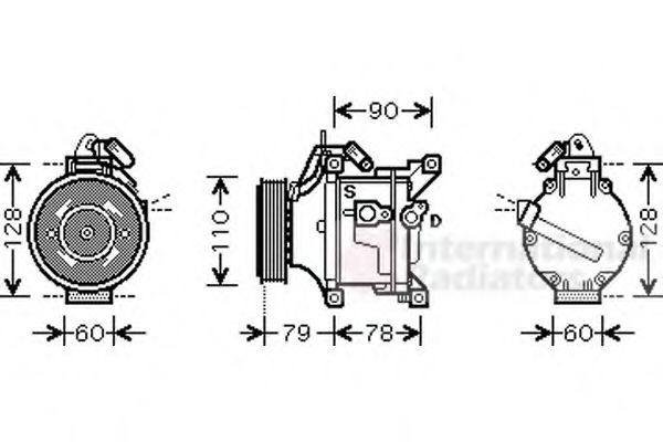 Imagine Compresor, climatizare VAN WEZEL 5300K469