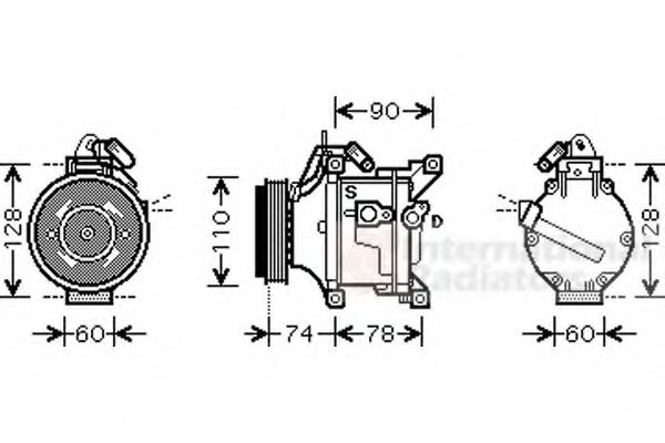 Imagine Compresor, climatizare VAN WEZEL 5300K470