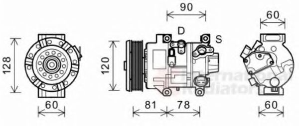 Imagine Compresor, climatizare VAN WEZEL 5300K581