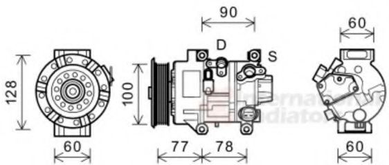 Imagine Compresor, climatizare VAN WEZEL 5300K584