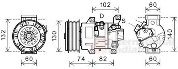 Imagine Compresor, climatizare VAN WEZEL 5300K607