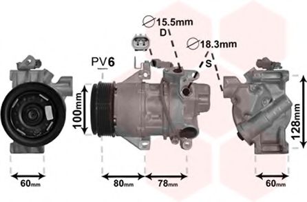 Imagine Compresor, climatizare VAN WEZEL 5300K618