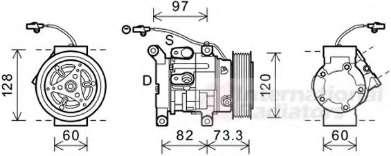 Imagine Compresor, climatizare VAN WEZEL 5300K625