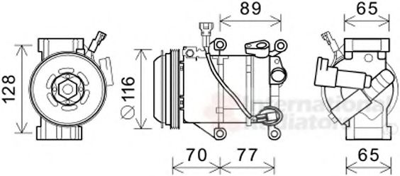 Imagine Compresor, climatizare VAN WEZEL 5300K687