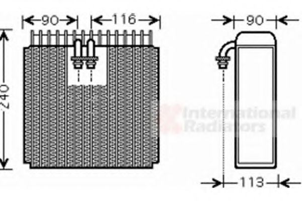 Imagine evaporator,aer conditionat VAN WEZEL 5300V385