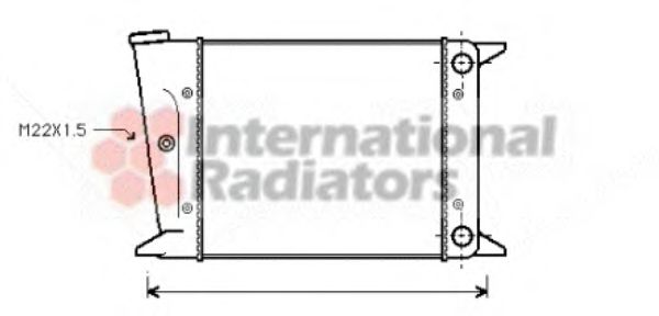 Imagine Radiator, racire motor VAN WEZEL 58002002