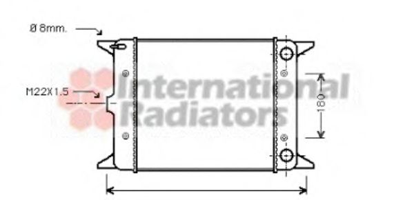 Imagine Radiator, racire motor VAN WEZEL 58002003
